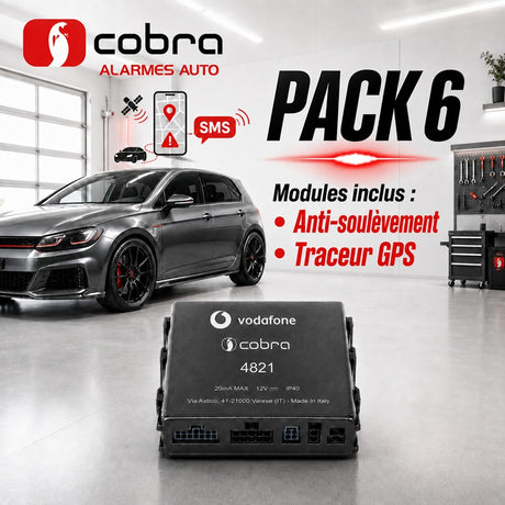 Alarme voiture Cobra 4821 CAN BUS + anti-soulèvement + traceur GPS