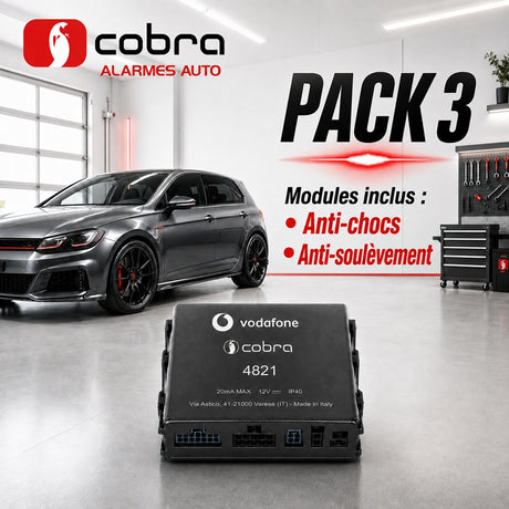 Alarme voiture 4821 CAN BUS Cobra avec anti-choc et anti-soulèvement
