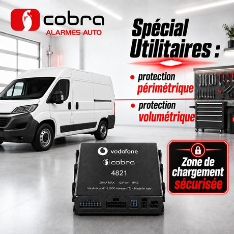 Alarme pour Utilitaires Cobra 4821 CAN BUS